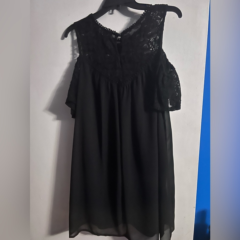 Black Cold Shoulder Dress
